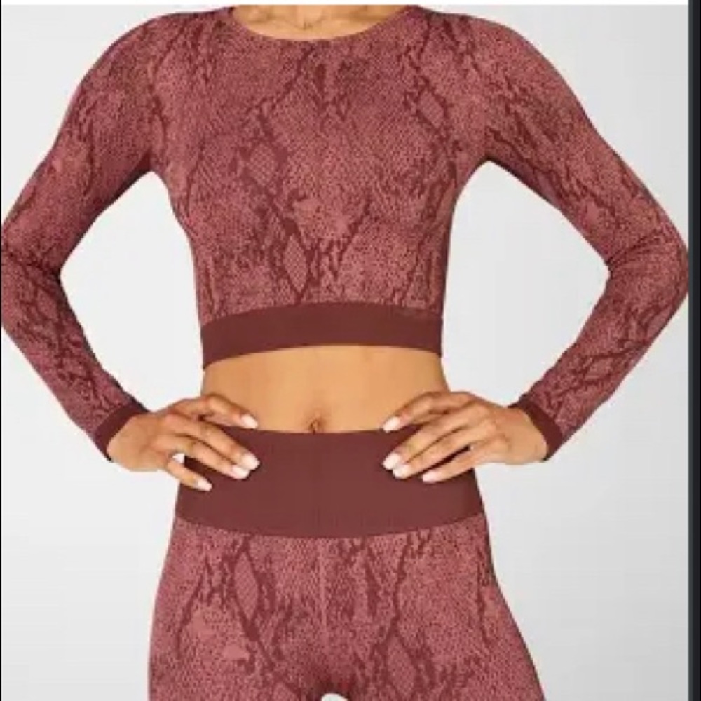 Fabletics Snakeskin Leggings and Bra set
